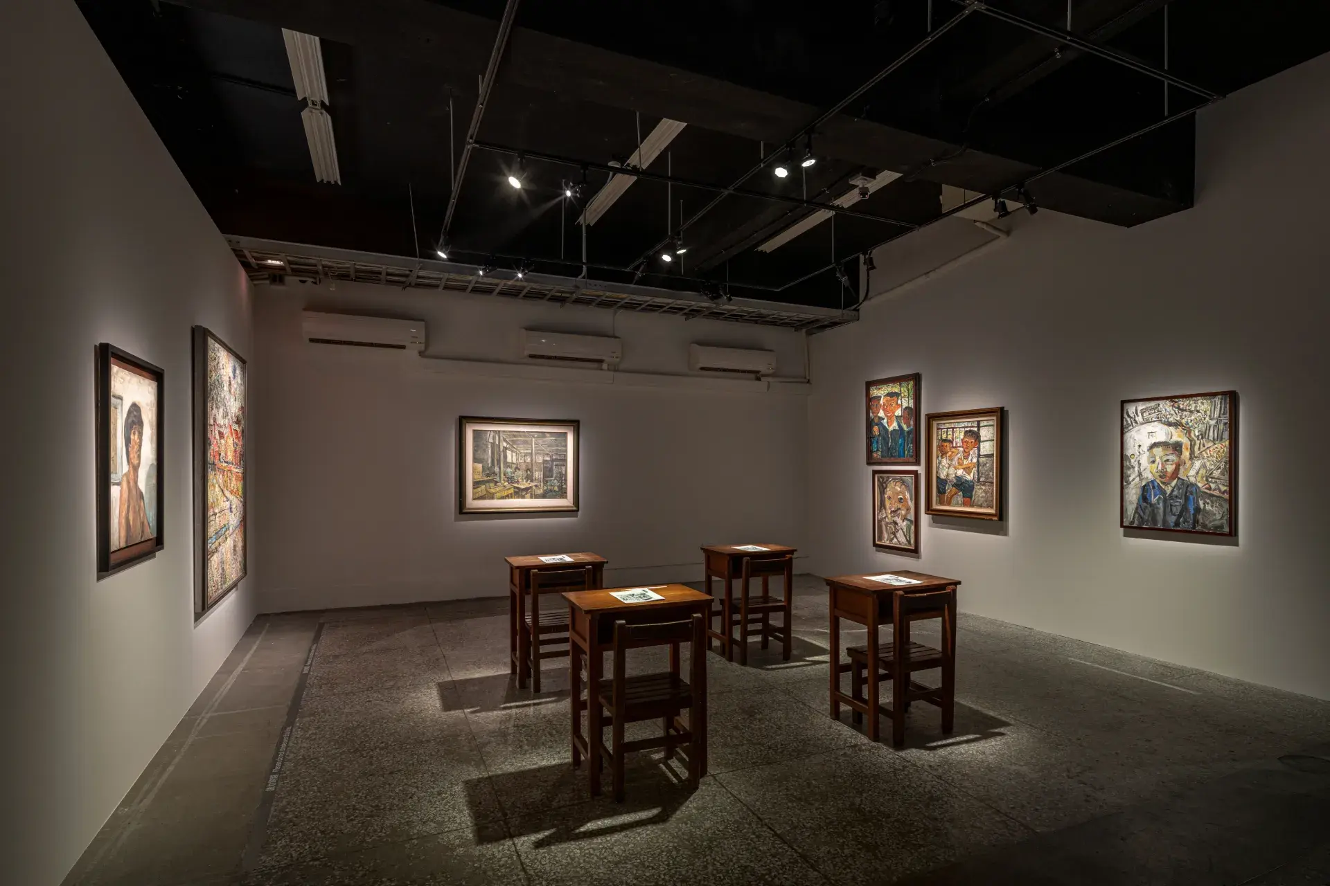 臺灣當代文化實驗場c Lab 2026年度大展「我們正成為 We Are Becoming」展出藝術家陳來興的畫作。圖／c Lab提供