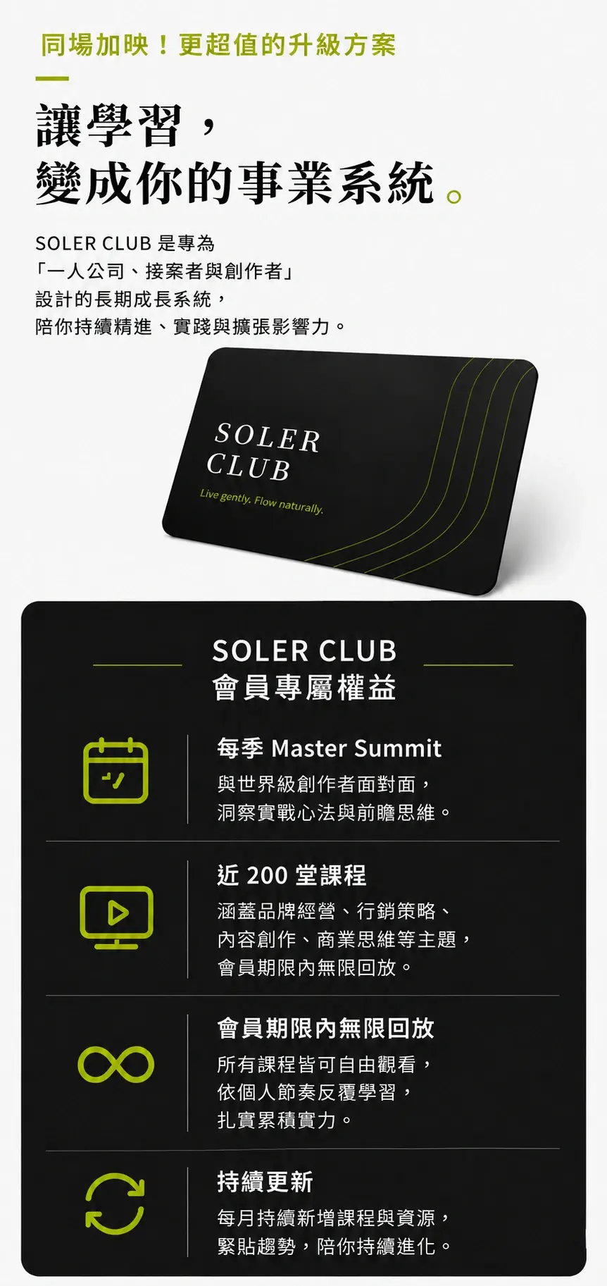 Soler Club Mobile Membership